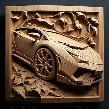 3D мадэль Lamborghini Gallardo (STL)